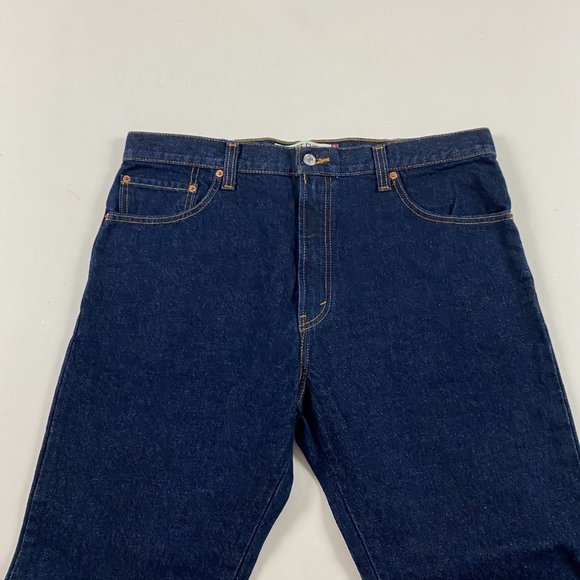 NWOT Levi's 517 Bootcut Jeans 38 x 32 Blue Cotton Boot Cut - Picture 3 of 14